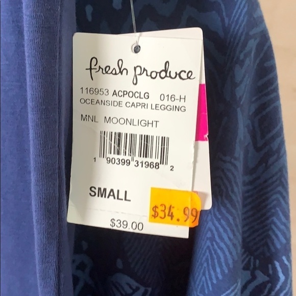 - 2pc NWT Blue Floral Fresh Produce Lila Dress & Capri leggings - Picture 10 of 11